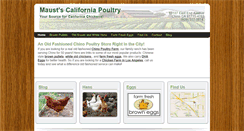 Desktop Screenshot of californiachickens.com