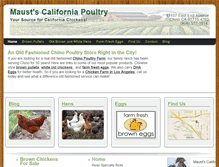 Tablet Screenshot of californiachickens.com